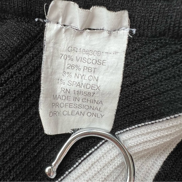 Jason Wu GREY Collection Oversized V-Neck Sweater Striped Size S - Picture 8 of 10